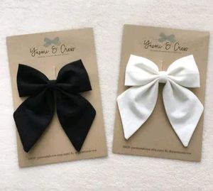 Chic Bow Hair Ties - Black &amp; Cream
