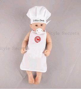 Unisex 2-24 Months Chef Apron &amp; Cap Set