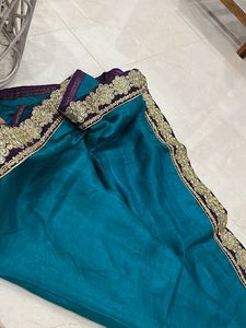 Saree With Lace On Border