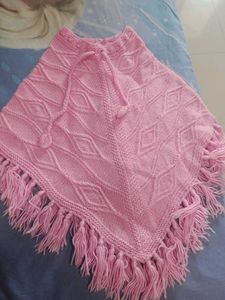 Combo Of Girls Sweater And Poucho