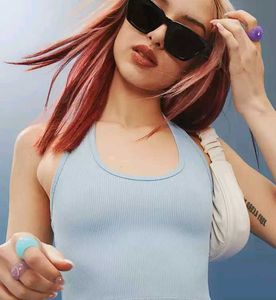 H&M Blue Halter Tank Top