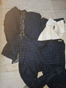 Men's Plaid Suit Set  size 46