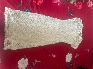 Vintage Inspired Lace Dress Size-M