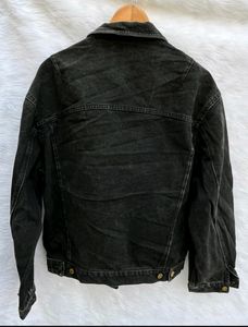 WAMPUM grey black  denim jacket