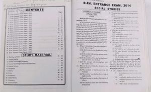 B.Ed. Entrance Exam - Social Studies