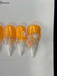 Princess 3D Floral Press-on Nails