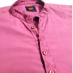 Men Solid Purple Short Kurta
