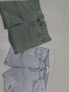 Two Pairs of Denim Shorts