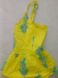 Yellow Floral Top