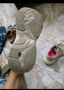 Pink &amp; White Sneakers