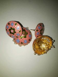 Meenakari Jhumka Earrings - BRAND NEW