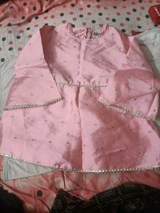 Girls branded silk kurta with dhoti.. never u