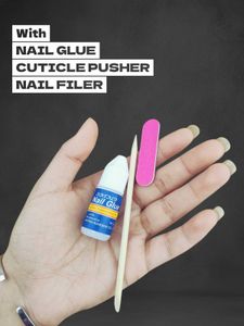 Glam Cherry Red Press-On Nails Kit!