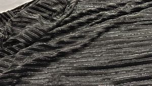 Black Velvet Material Party Wear Dress