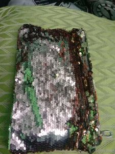 Sequin Patch Pouch