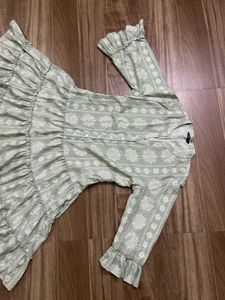 Sage Green Tiered Dress