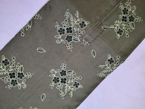 Floral Print cotton nighty with collar