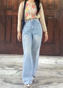 Korean Pinterest Plaid Sweater