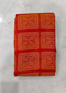 Elegant Red Silk Saree