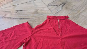 rust Long bell Sleeve Top