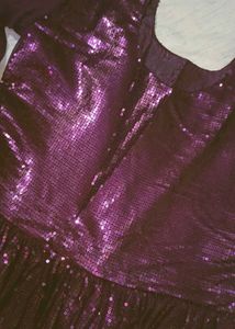 Elegant Sequin Gown &amp; Dupatta