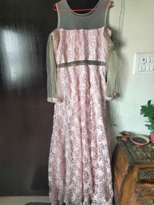 Elegant Pink Ethnic Gown