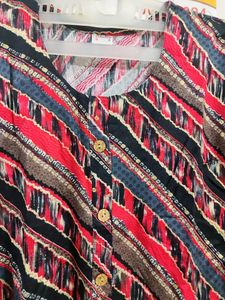 New Straight Printed Multicolor Kurti Size S=38