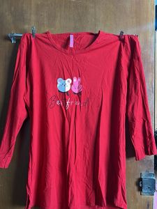 Red Best Friend Top