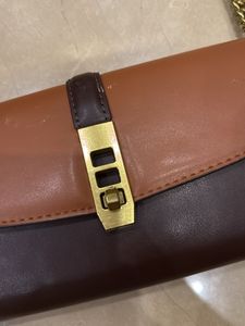 Two-Tone Chain Strap Bag