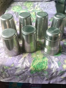Set of 7 Steel Glasses