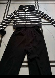Striped Knit Set