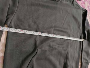 Men Dark Grey Winter Hoodie Pullover Extra Large