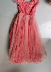 Cute orange shade Party Dress