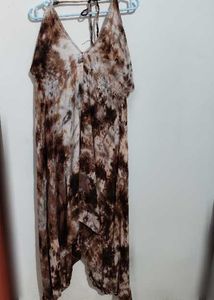 Tie-dye Halter Sundress