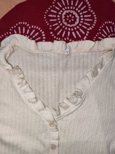 Ruffled Knit Top