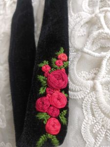 Floral Embroidered Headband