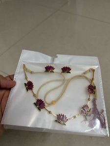 🆕 Violet Lotus Necklace Set