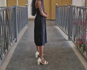 Chic Black Button-Down Dress