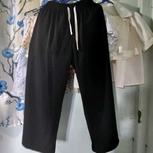 Black Wide Leg Lounge Pants