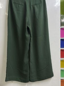Elegant Olive Green Wide Leg Pants