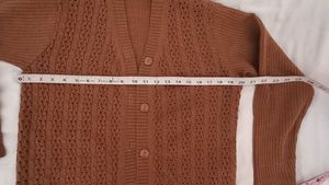 Brown Knit Cardigan