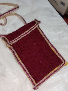 Maroon Sling Bag