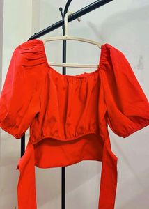 Cute Back Knot Top