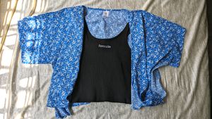 ****BLUE DITSY TOP****