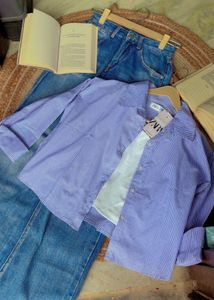 Color Block Button-Down Shirt