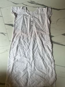 White Embroidered Kurta