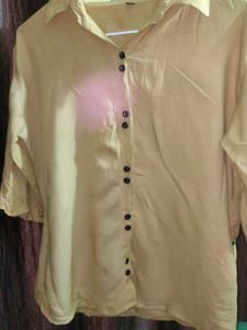 Yellow Button-Down Top
