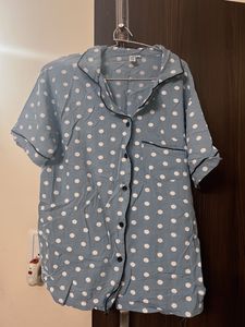 Polka dot Night Suit Set