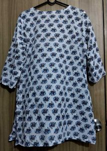 Elephant Print Tunic Top