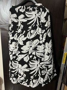 Floral Print Midi Skirt -S